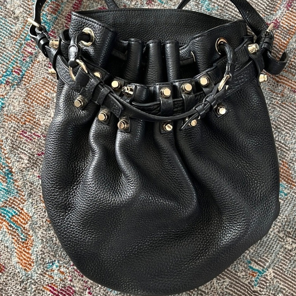 Alexander Wang Black Leather Studded Shoulder Bag